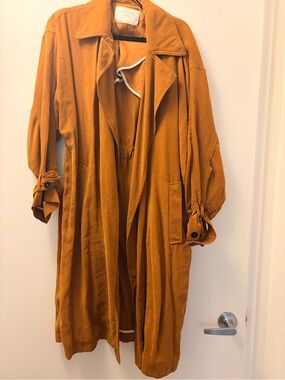 Zara Woman Trench Coat in Rust Brown